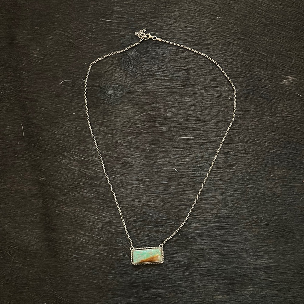 Turquoise Bar Necklace